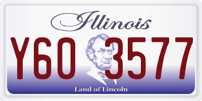 IL license plate Y603577