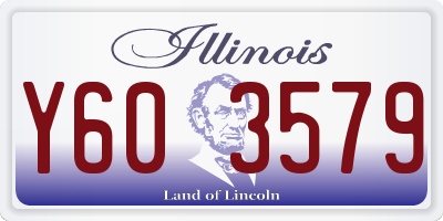 IL license plate Y603579