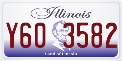 IL license plate Y603582