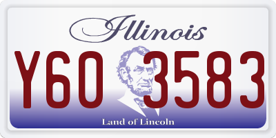 IL license plate Y603583