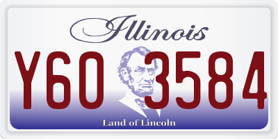 IL license plate Y603584
