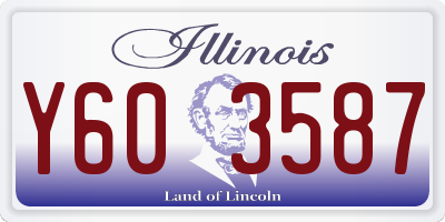 IL license plate Y603587