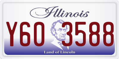 IL license plate Y603588