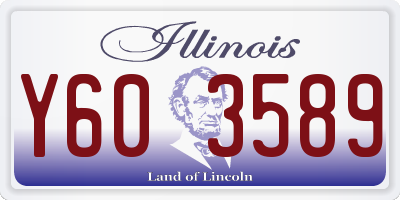 IL license plate Y603589