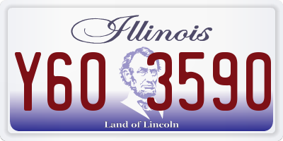 IL license plate Y603590