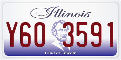 IL license plate Y603591