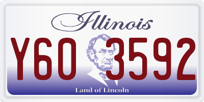 IL license plate Y603592