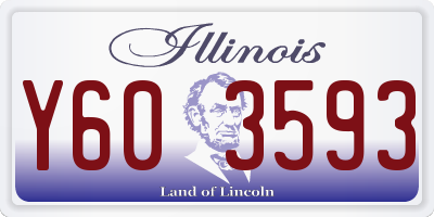 IL license plate Y603593