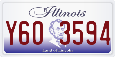 IL license plate Y603594