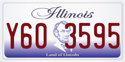 IL license plate Y603595