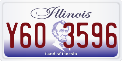 IL license plate Y603596