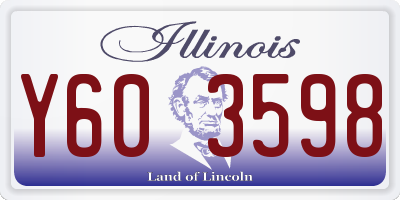 IL license plate Y603598