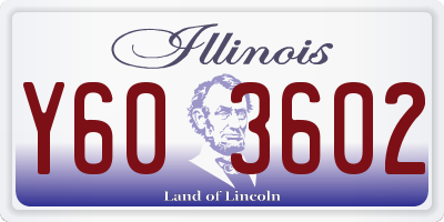 IL license plate Y603602