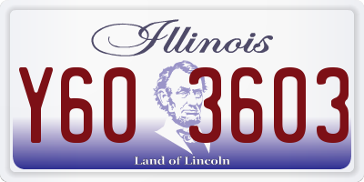 IL license plate Y603603