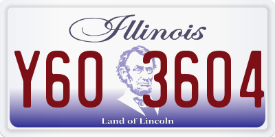 IL license plate Y603604