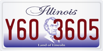 IL license plate Y603605