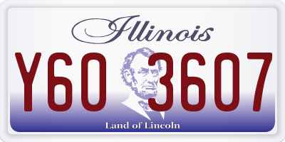 IL license plate Y603607