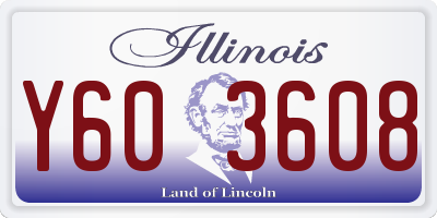IL license plate Y603608