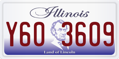 IL license plate Y603609