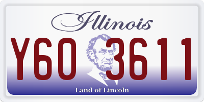 IL license plate Y603611