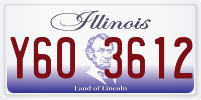 IL license plate Y603612