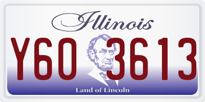 IL license plate Y603613