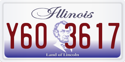 IL license plate Y603617