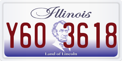 IL license plate Y603618