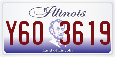 IL license plate Y603619