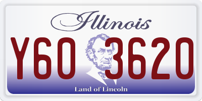 IL license plate Y603620
