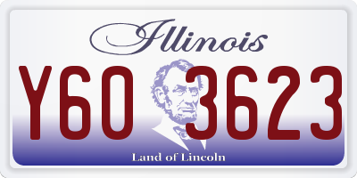 IL license plate Y603623