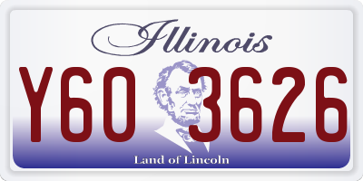 IL license plate Y603626