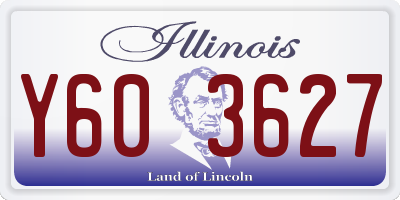 IL license plate Y603627