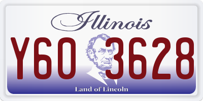IL license plate Y603628