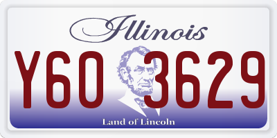 IL license plate Y603629