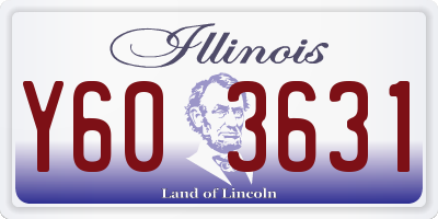 IL license plate Y603631