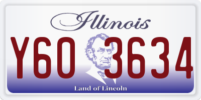 IL license plate Y603634