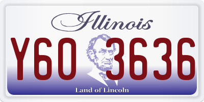 IL license plate Y603636