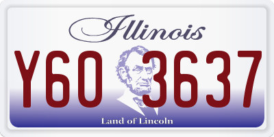 IL license plate Y603637