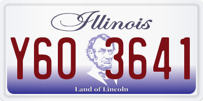 IL license plate Y603641