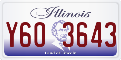 IL license plate Y603643