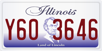 IL license plate Y603646