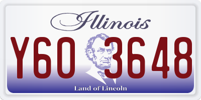 IL license plate Y603648