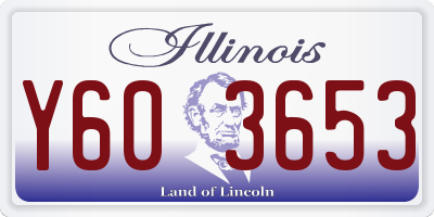 IL license plate Y603653