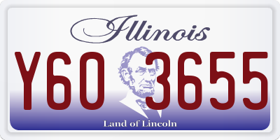 IL license plate Y603655