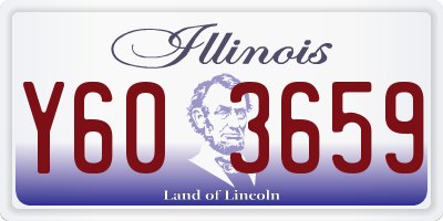 IL license plate Y603659