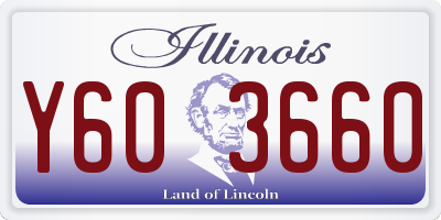 IL license plate Y603660