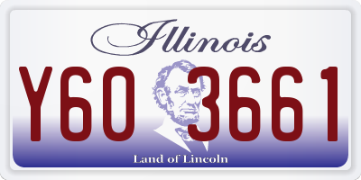 IL license plate Y603661