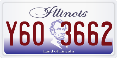IL license plate Y603662