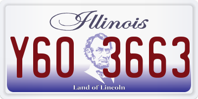 IL license plate Y603663